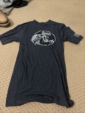 Bass Pro Shops Navy Graphic Fish Logo Tee